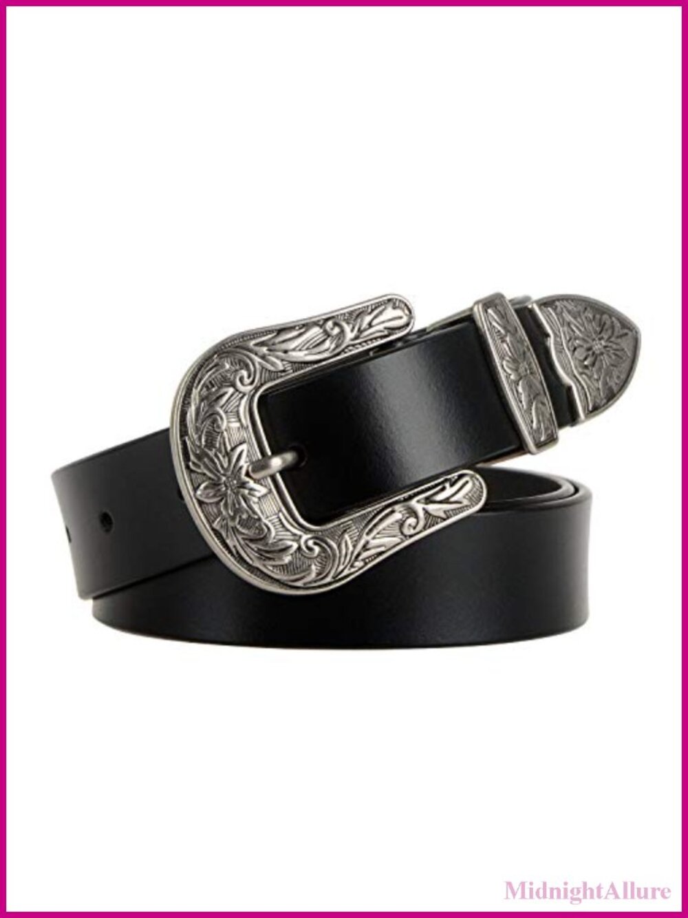 Women's Leather Western Vintage Waist Belt for Pants Jeans Dresses